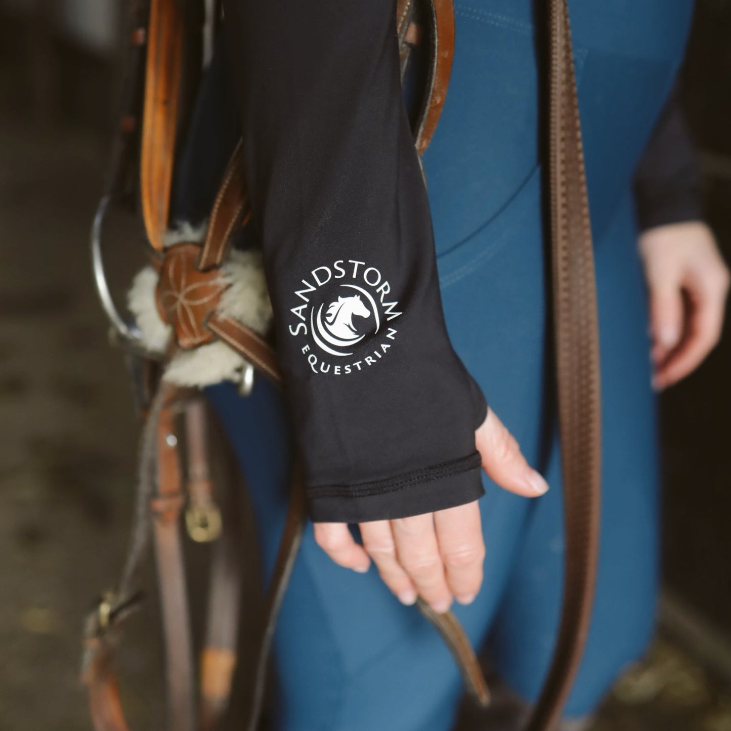 Sandstorm Equestrian - Performance Style Base Layer - Black