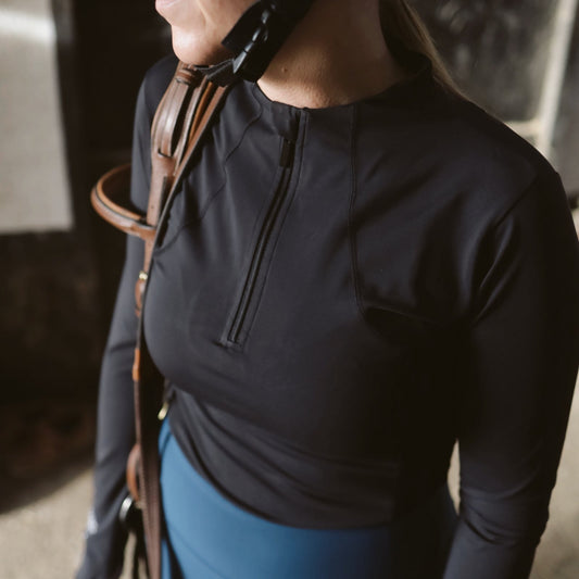 Sandstorm Equestrian - Performance Style Base Layer - Black