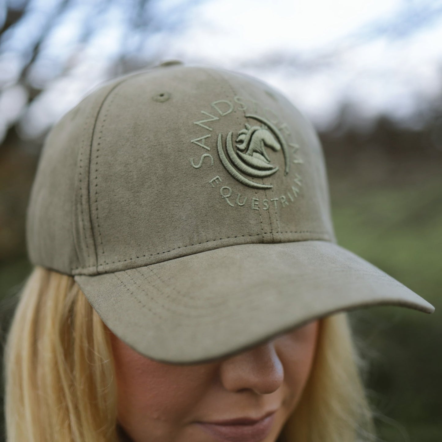 Sandstorm Suede Effect Cap - Green