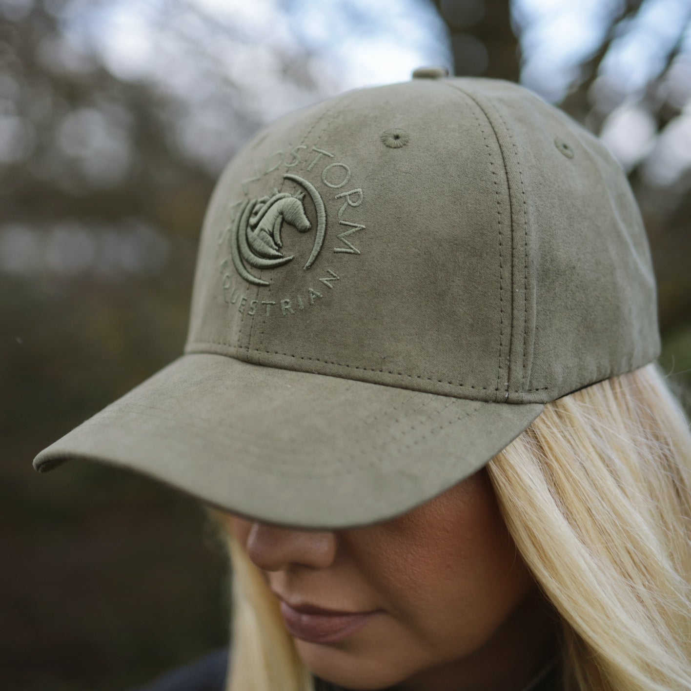 Sandstorm Suede Effect Cap - Green