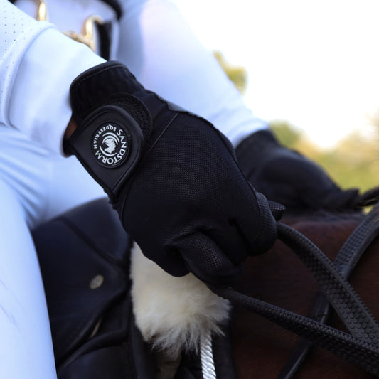 Sandstorm Equestrian Riding Gloves - Black