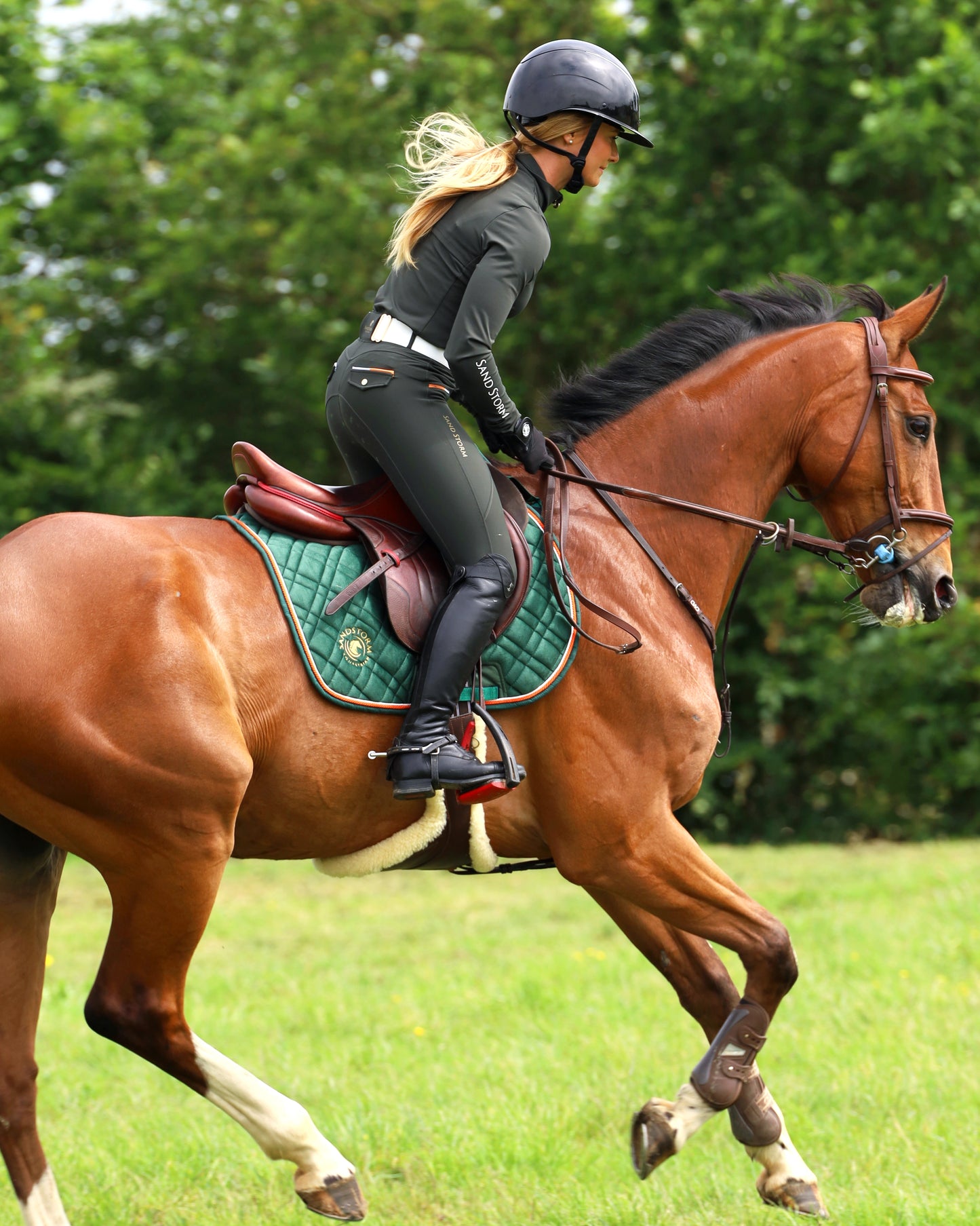 Sandstorm Equestrian - Performance Sport Base Layer - Hunter Green