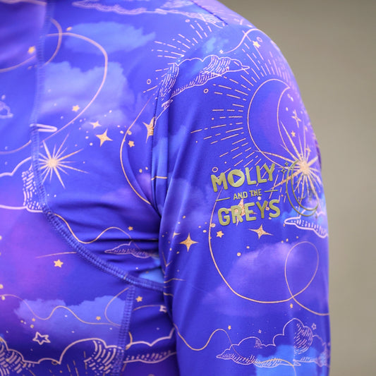 Sandstorm Equestrian X Molly and the Greys - Performance Style Base Layer -  Cosmic Print