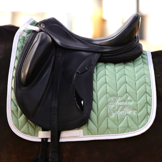 Sandstorm Equestrian X Phoebe Scoltens - Saddle Pad - Matcha Green