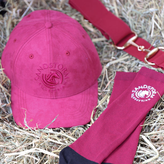Sandstorm Equestrian-Accessory Bundle -Ruby/Burgundy