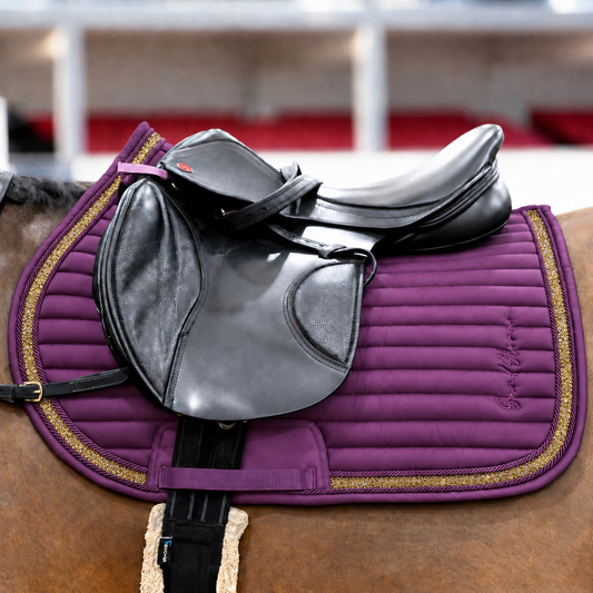 Sandstorm Equestrian - Saddle Pad -  Plum Sparkle