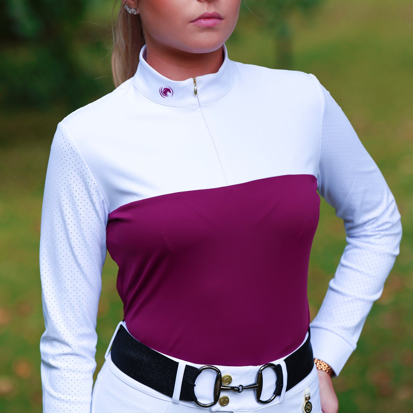 Sandstorm Equestrian - Show Shirt - Plum - Pre Order Plum Collection