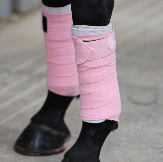Polo Bandages - Pink - free when you purchase matching saddlepad & Ear veil - Add to cart