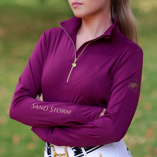 Sandstorm Equestrian - Performance Sport Base Layer - Plum - Pre Order Plum Collection