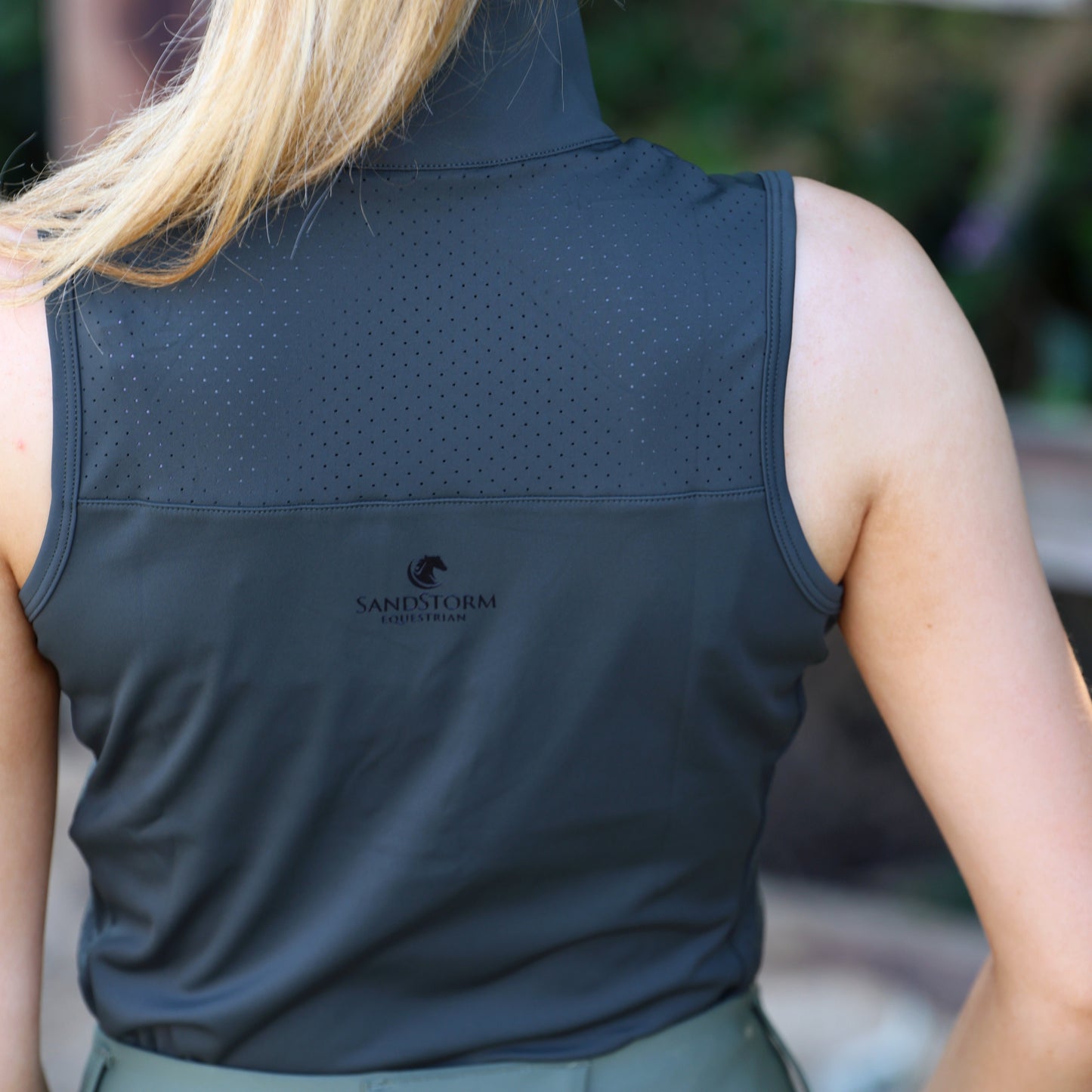 Sandstorm Equestrian - Performance Sleeveless Sport Base Layer - Hunter Green