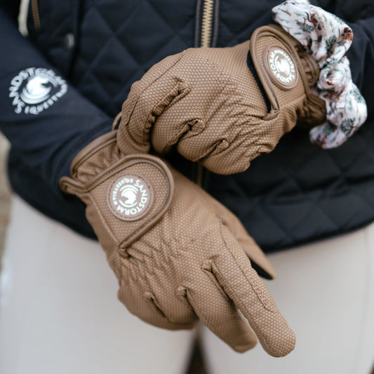 Sandstorm Equestrian Thermal Gloves - Tan