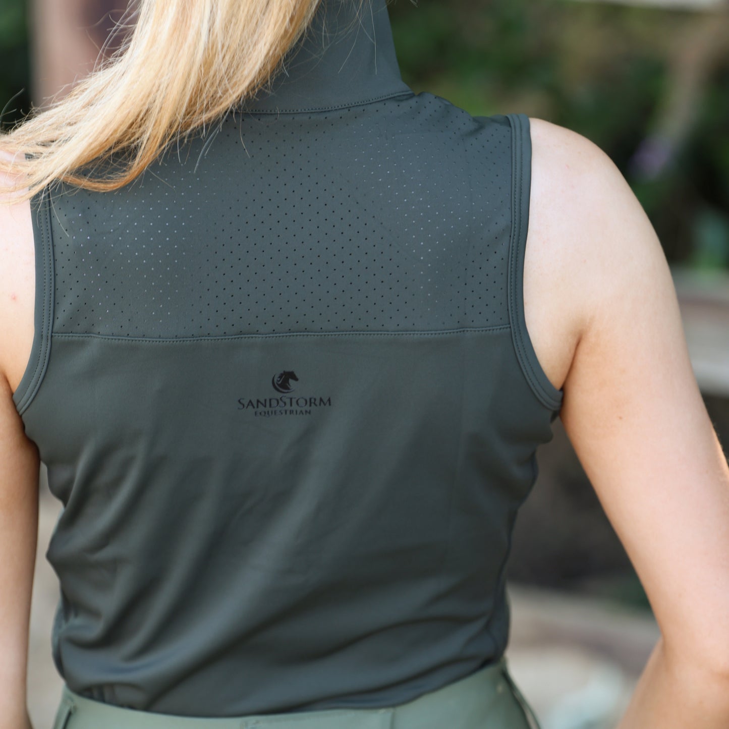 Sandstorm Equestrian - Performance Sleeveless Sport Base Layer - Hunter Green