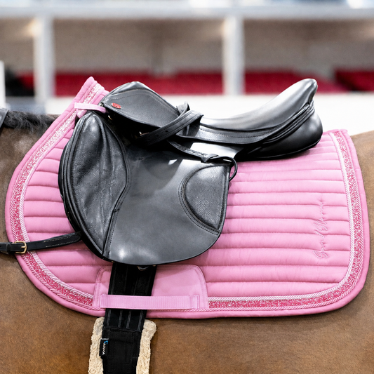 Sandstorm Equestrian - Saddle Pad - Cotton Candy Pink with Pink Sparkle