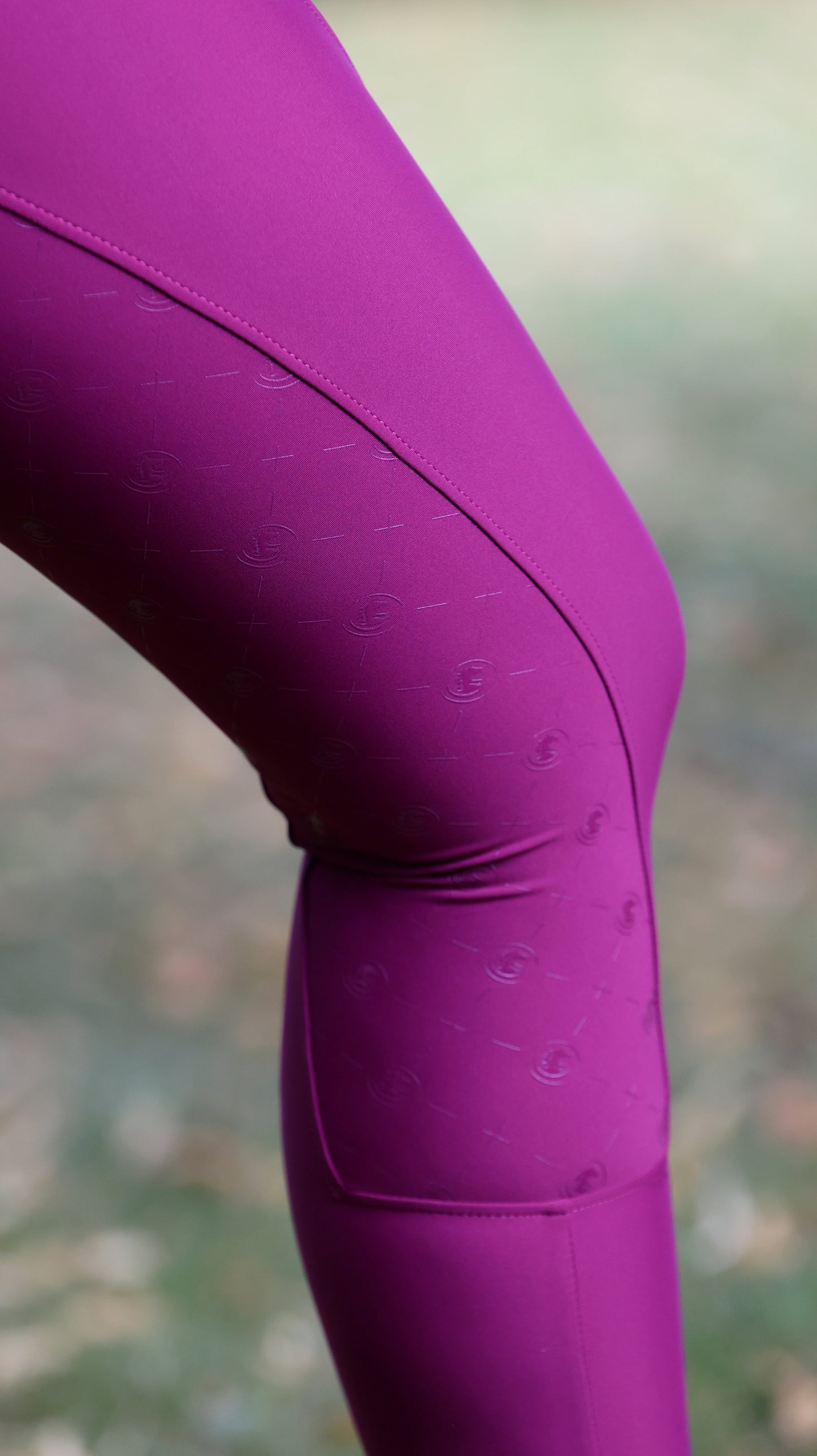 Sandstorm Equestrian - Luxe Performance Hybrid Leggings - Plum - Pre Order Plum Collection