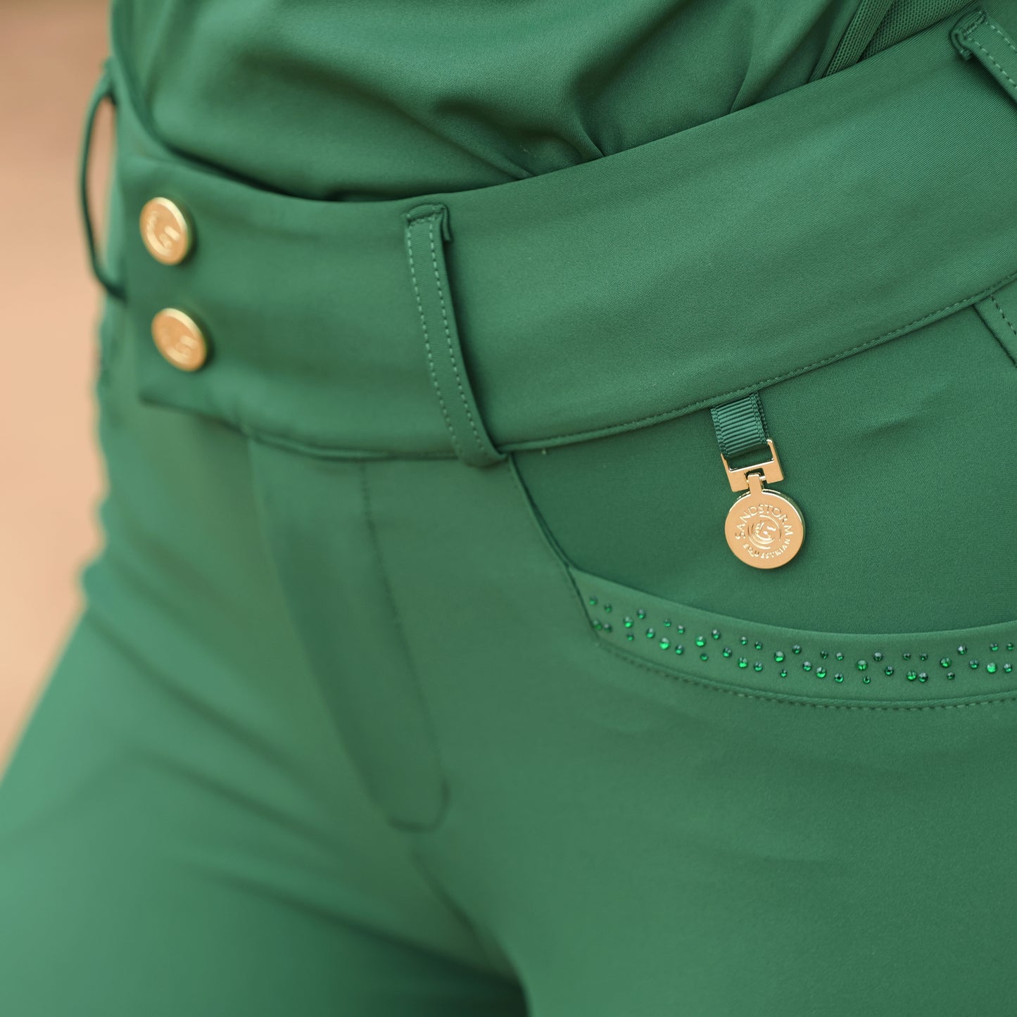 Sandstorm Equestrian - Performance Hybrid Jodhpurs - Lonraí Collection - Emerald