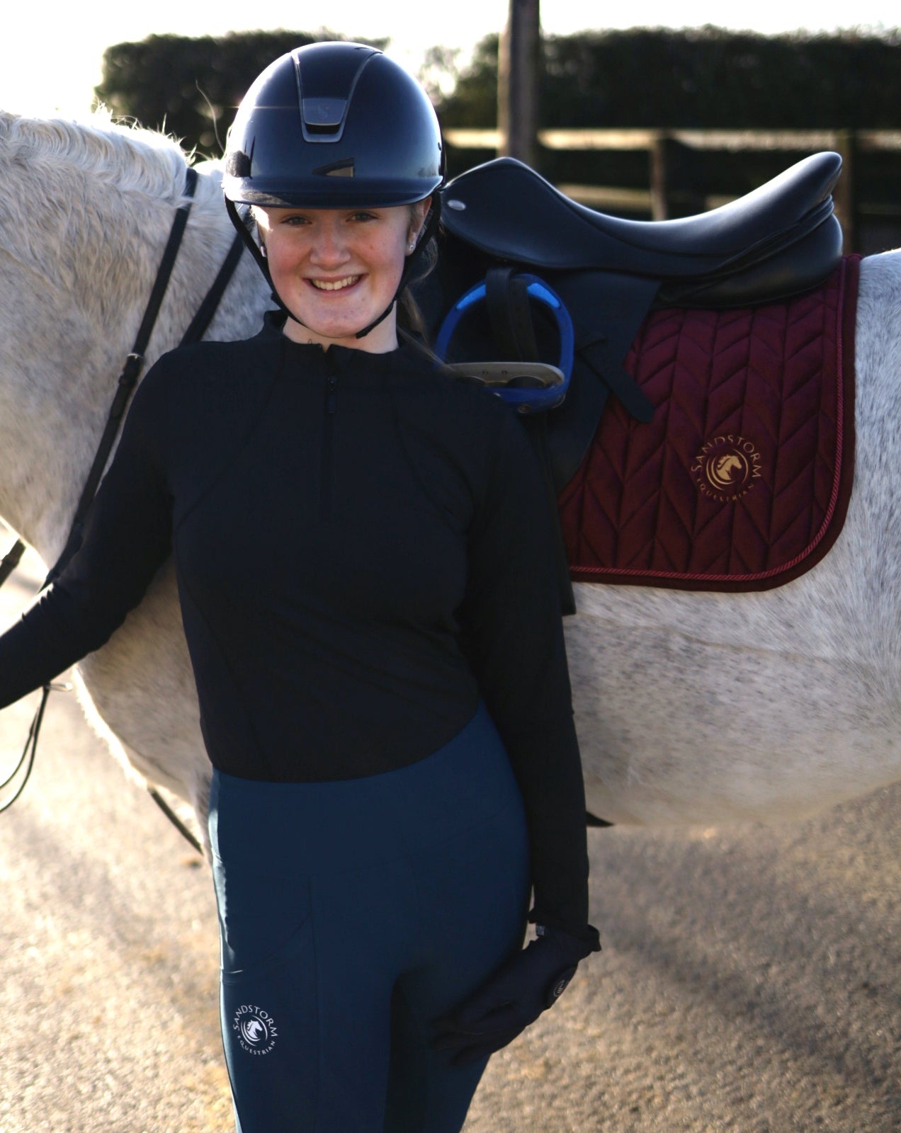 Sandstorm Equestrian - Performance Style Base Layer - Black