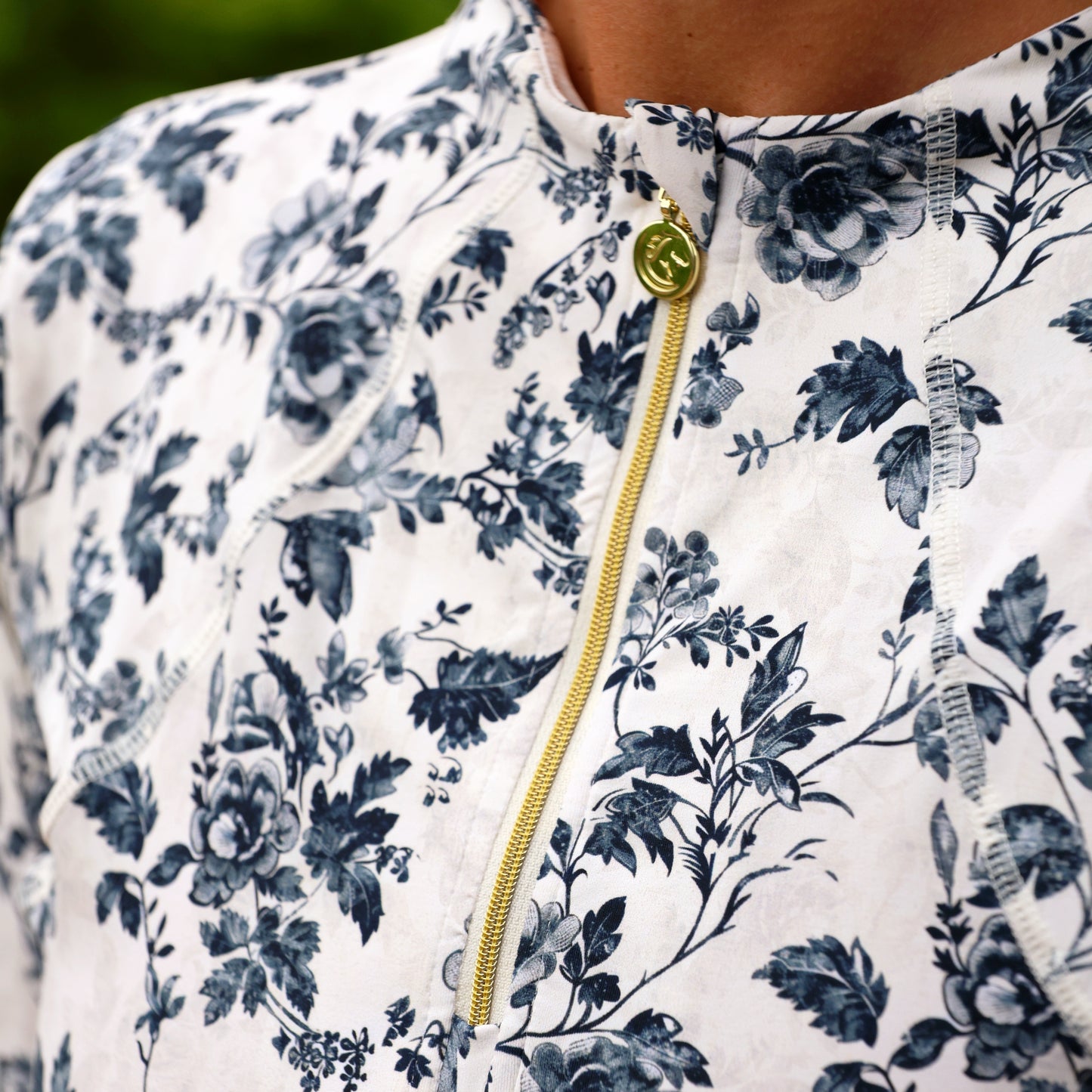 Sandstorm Equestrian - Performance Style Base Layer - Vintage Black Rose Print