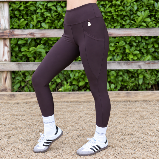 Sandstorm Equestrian - ACTIVE Everyday Leggings - Chocolate