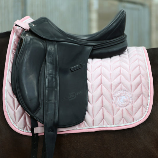 Sandstorm Equestrian - Velvet Saddle Pad - Candy Pink