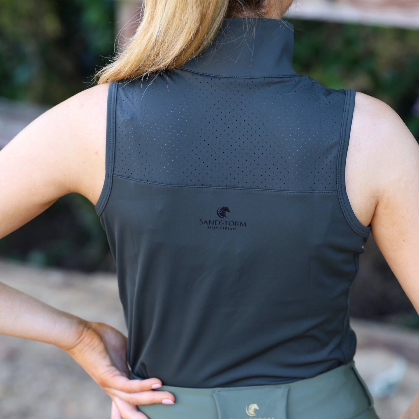 Sandstorm Equestrian - Performance Sleeveless Sport Base Layer - Hunter Green