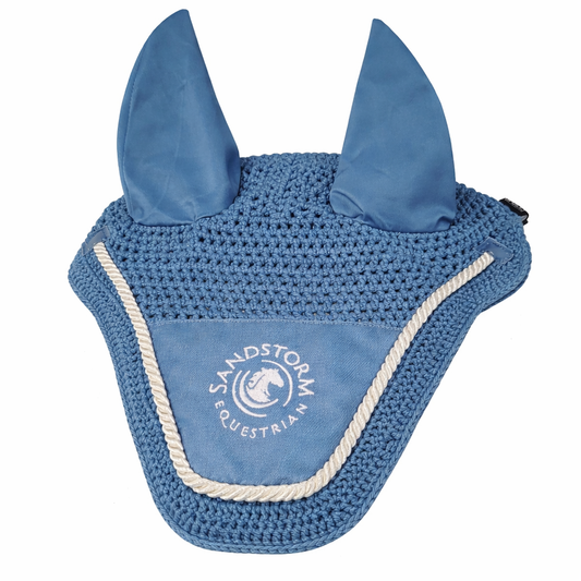 Sandstorm Equestrian - Ear Veil - Endless Sky Blue