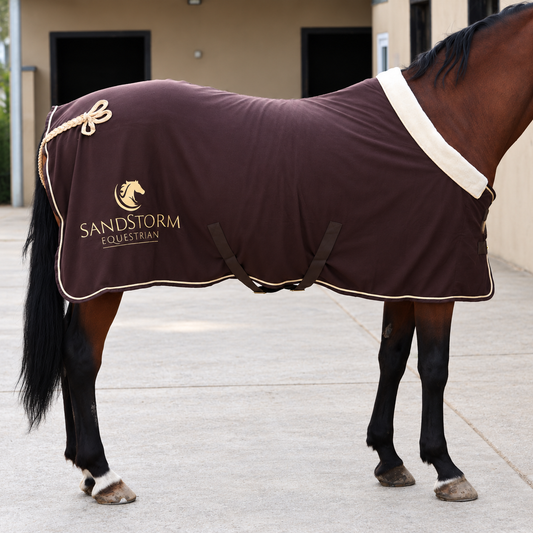 Fleece Cooler Rug - Chocolate Brown