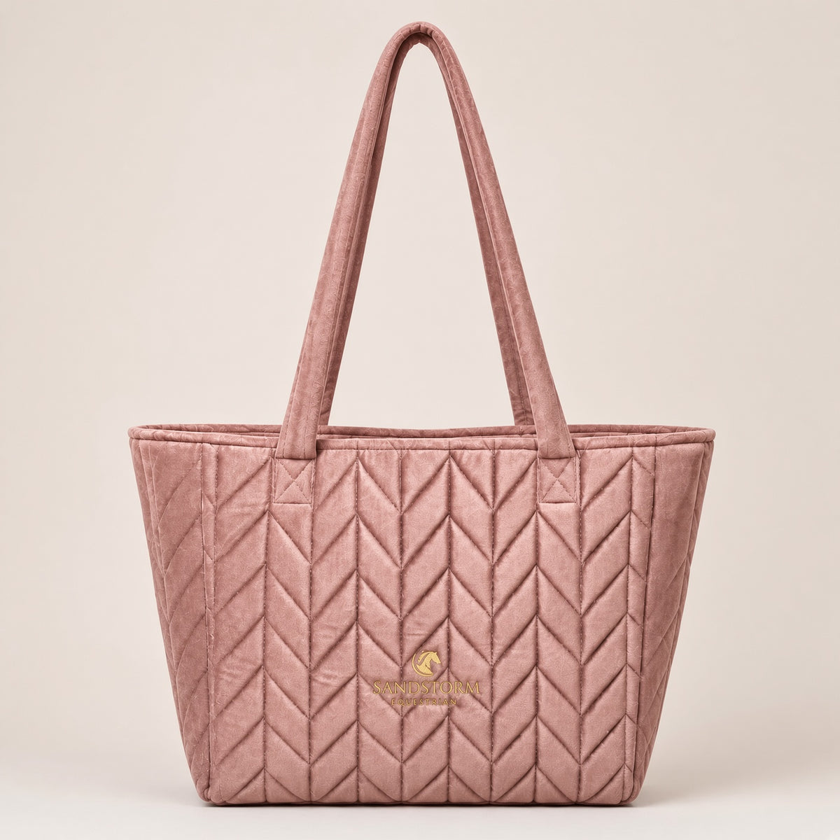 Sandstorm Equestrian- Velvet Tote Bag - Candy Pink