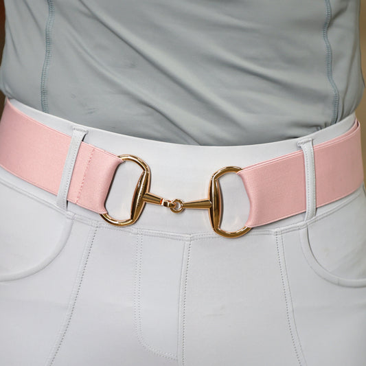Sandstorm Equestrian - Gold Snaffle Belt - Pink